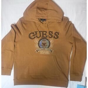 Guess Mens Size Medium Rust/Gold Color Hoodie